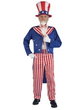 Rubies Uncle Sam Costume for Adults, Red/Blue/White, Standard Size