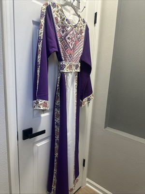 Moroccan Takchita Kaftan Velvet Wedding Party Dress Gold Embroidery Purple Sz S | eBay Moroccan Takchita Kaftan Velvet Wedding Party Dress Gold Embroidery Purple Sz S | eBay