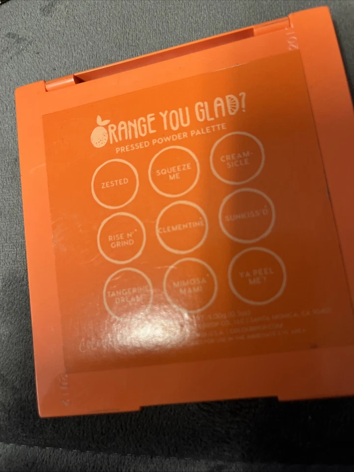 Colourpop Orange You Glad ? 9 Pressed Powder Eyeshadow Palette Makeup New - Image 2 of 2