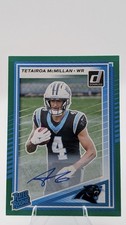 Panini Donruss 2025 Rated Rookie Tetairoa McMillan Green Autograph #314 Panthers