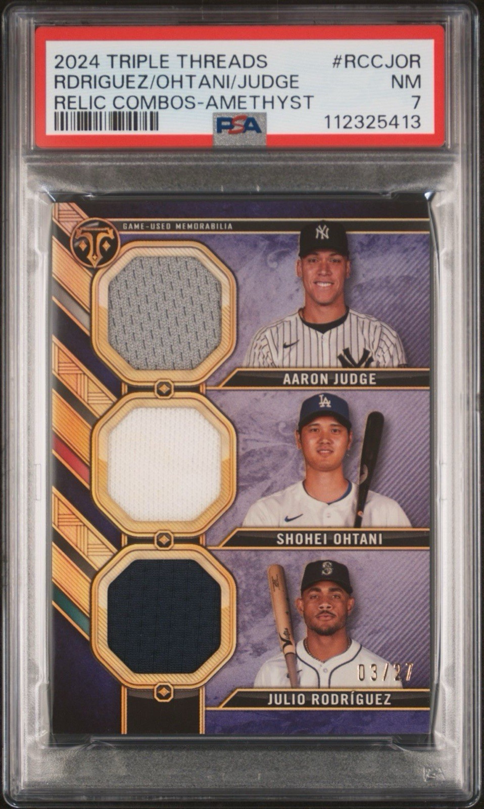 Shohei Ohtani 2024 Topps Triple Threads #TTAR-SO2 Autographs