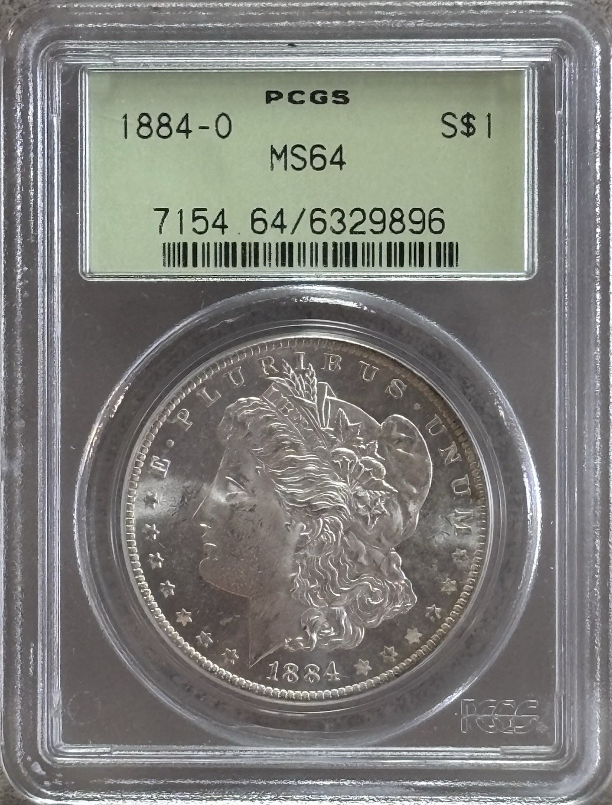 1884-O $1 Morgan Silver Dollar PCGS OGH MS64