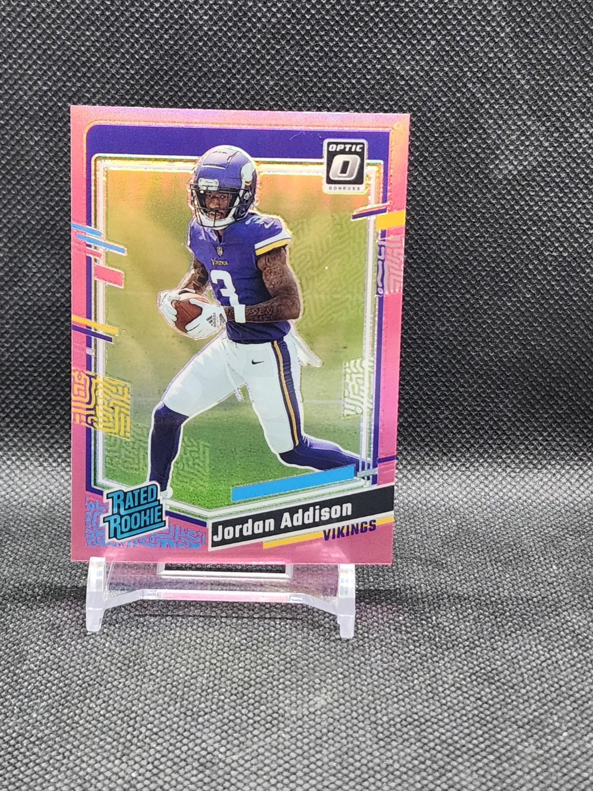 770@ 2023 Panini Donruss Optic Rated Rookie Jordan Addison #271 Pink Prizm (RC)