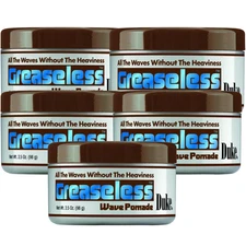 5 Pack Duke Greaseless Wave Pomade Hair Styling for Waves New