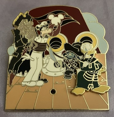 Disney DCL Stitch Donald Goofy Pirates Taking The Ship Castaway Cay Pin LE 500