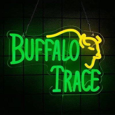 16''x12'' Buffalo Trace Whiskey LED Neon Sign With Dimmer USB Powered Light