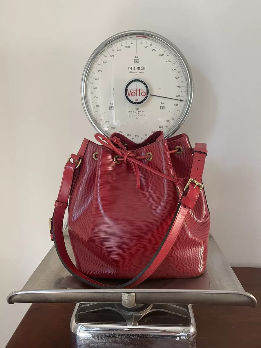 LOUIS VUITTON Epi Leather Red Large Noe Shoulder Bag