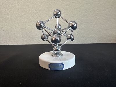 Atomium Brussels Sculpture 1958 - Vtg Space Age Atomic Design