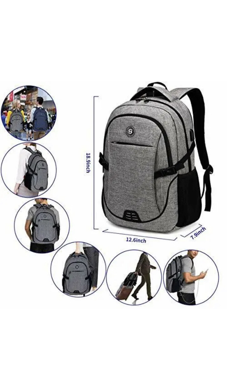 SHRRADOO Anti Theft Laptop Backpack Travel Backpacks Bookbag Assorted