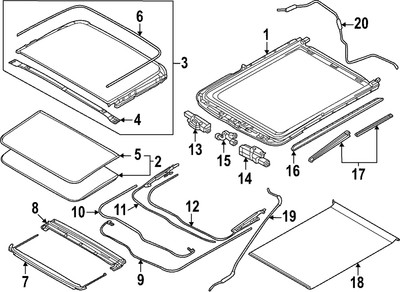 Genuine Nissan Water Drain Panel 91360-5MP1A