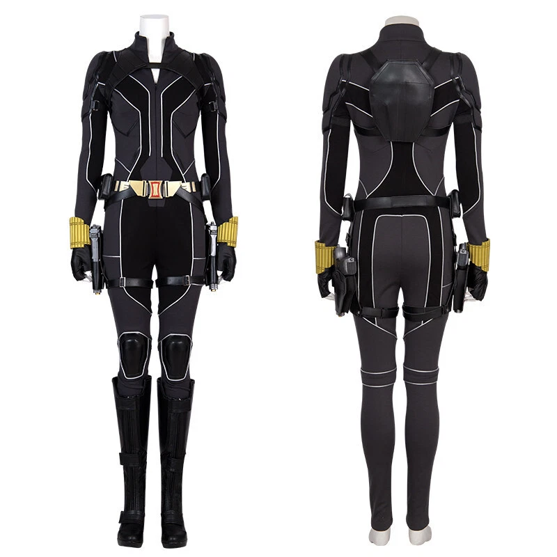 Black Widow Natasha Romanoff Cosplay Costume Outfit Adult Women Halloween Lot - Image 2 of 4