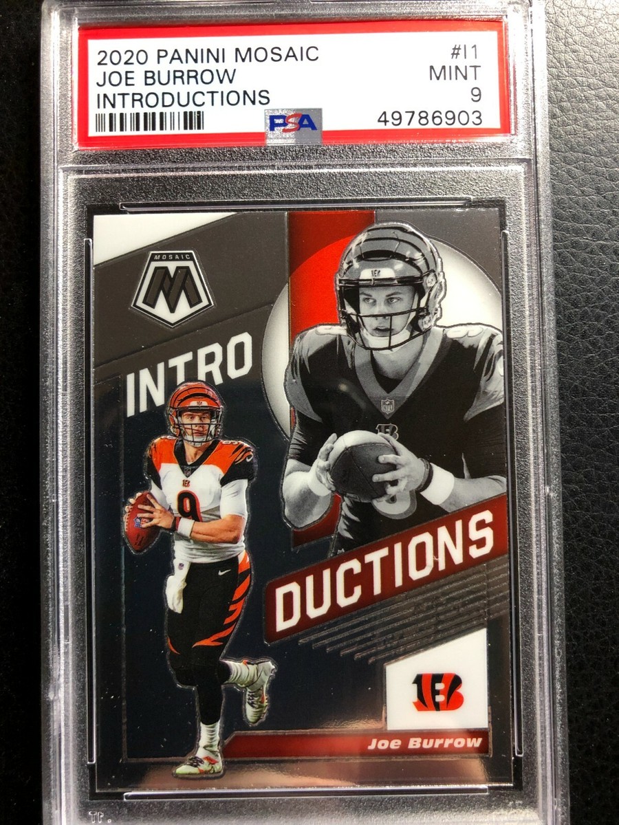 🔥 2020 Panini Mosaic JOE BURROW INTRODUCTIONS RC ROOKIE PSA