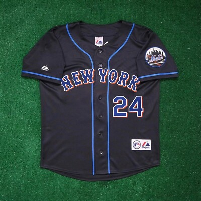 Rickey Henderson New York Mets 1999 Alternate Away Black Jersey Men's (S-3XL)