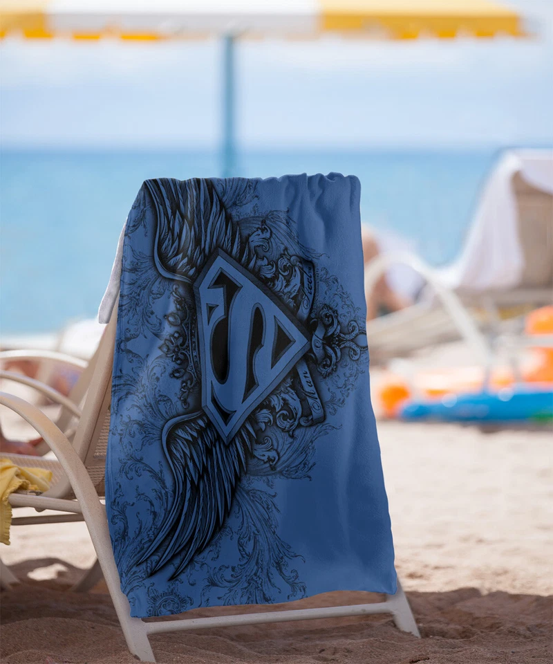 Superman Superman Winged Logo Officially Licensed Beach Towel 30"x60" - Image 2 of 4
