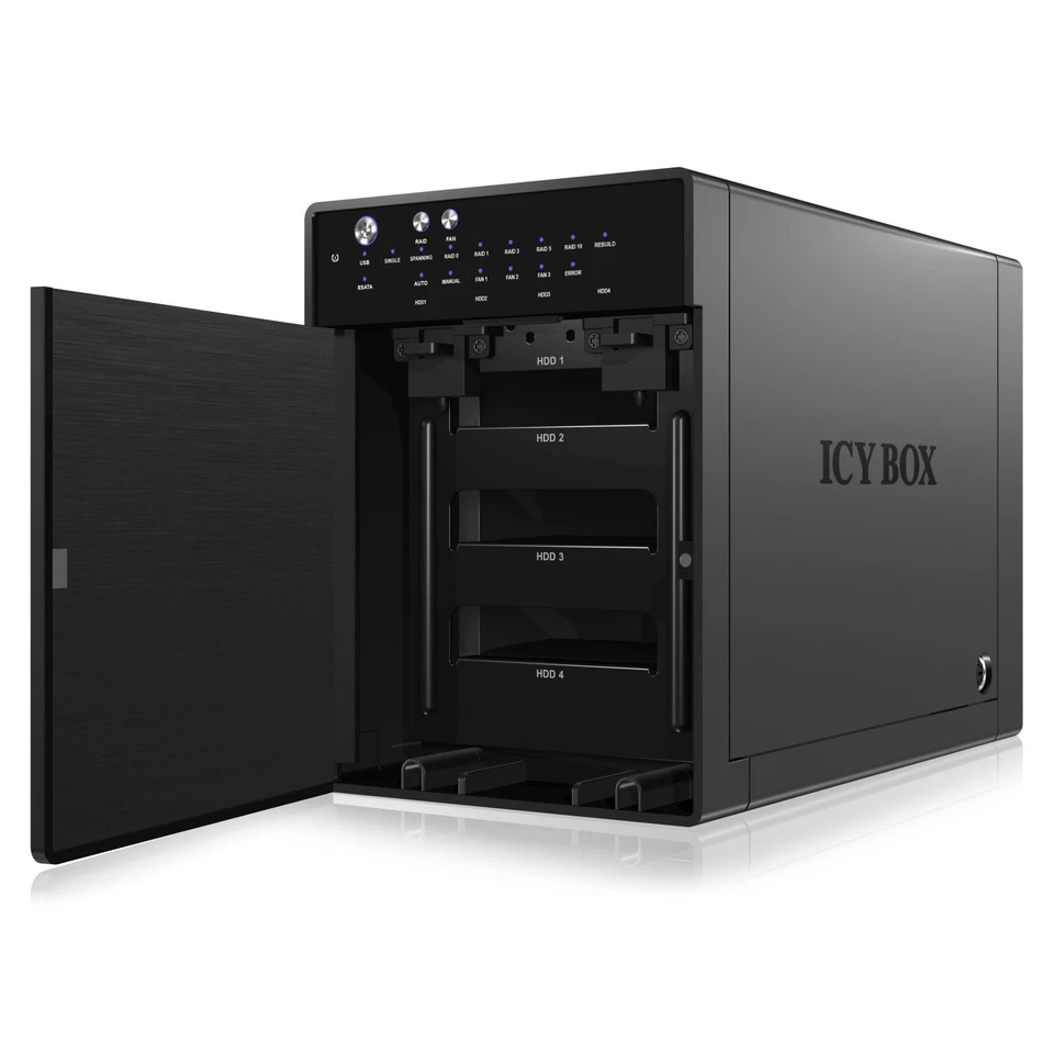 ICY BOX IB-RD3640SU3 RAID/JBOD Gehäuse 4x 3,5" SATA HDD  20641 B-Ware - Bild 2 von 4