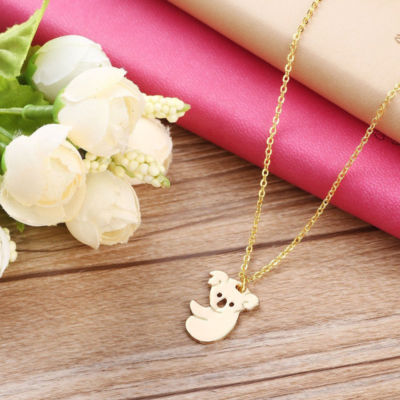 GOLD 18'' necklace KOALA BEAR ANIMAL CHARM women mom FREE GIFT BOX valentine
