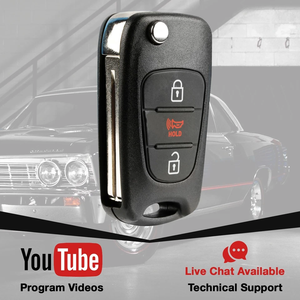 Key Fob Remote Replacement for 2012-2013 Kia Rio 95430-1W020 TQ8-RKE-3F02 Foto 3 de 4