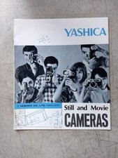 YASHICA Japanese Still  Movie Cameras pamphlet 1960s catalog 35mm and TLR
