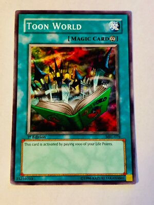 遊戯王 旧アジア版 トゥーン・ワールド　スーパーレア MRL‐076 YuGiOh! Toon World MRL-076 Super Rare Unlimited Holographic Card