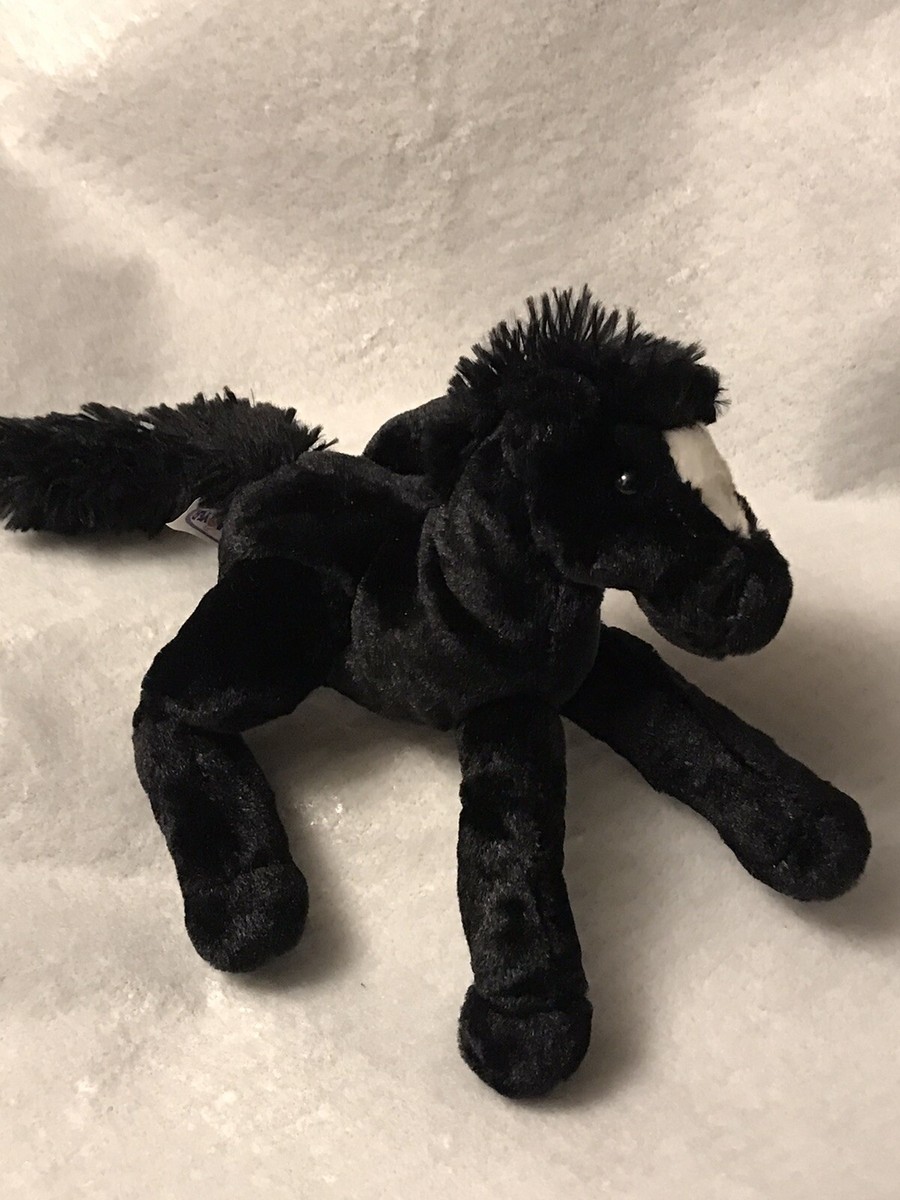 Mary Meyer Flip Flop Black Horse Plush Pony 9”