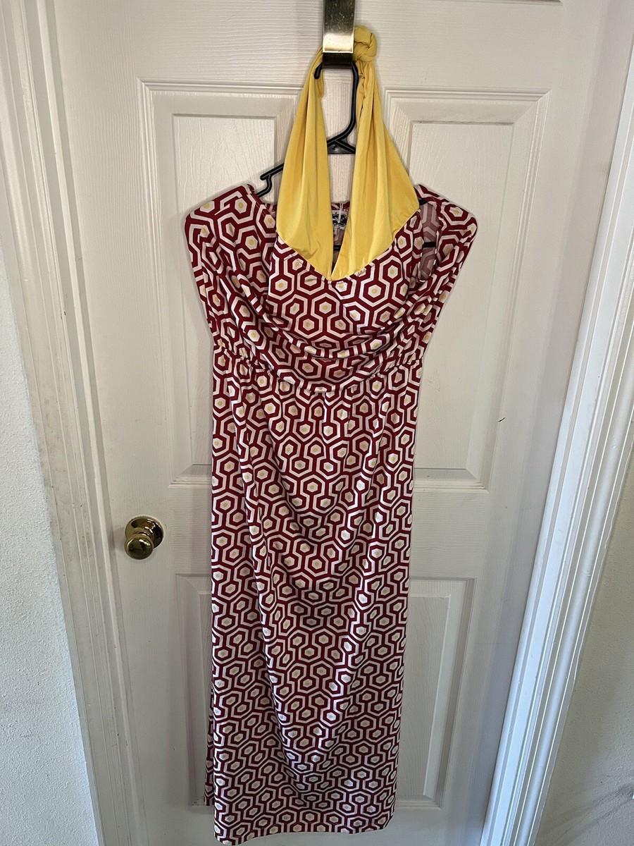 Mud Pie Leighton Strapless Maxi Dress - Burgundy Light Gold, Size Large Mud Pie Leighton Strapless Maxi Dress - Burgundy Light Gold, Size Large