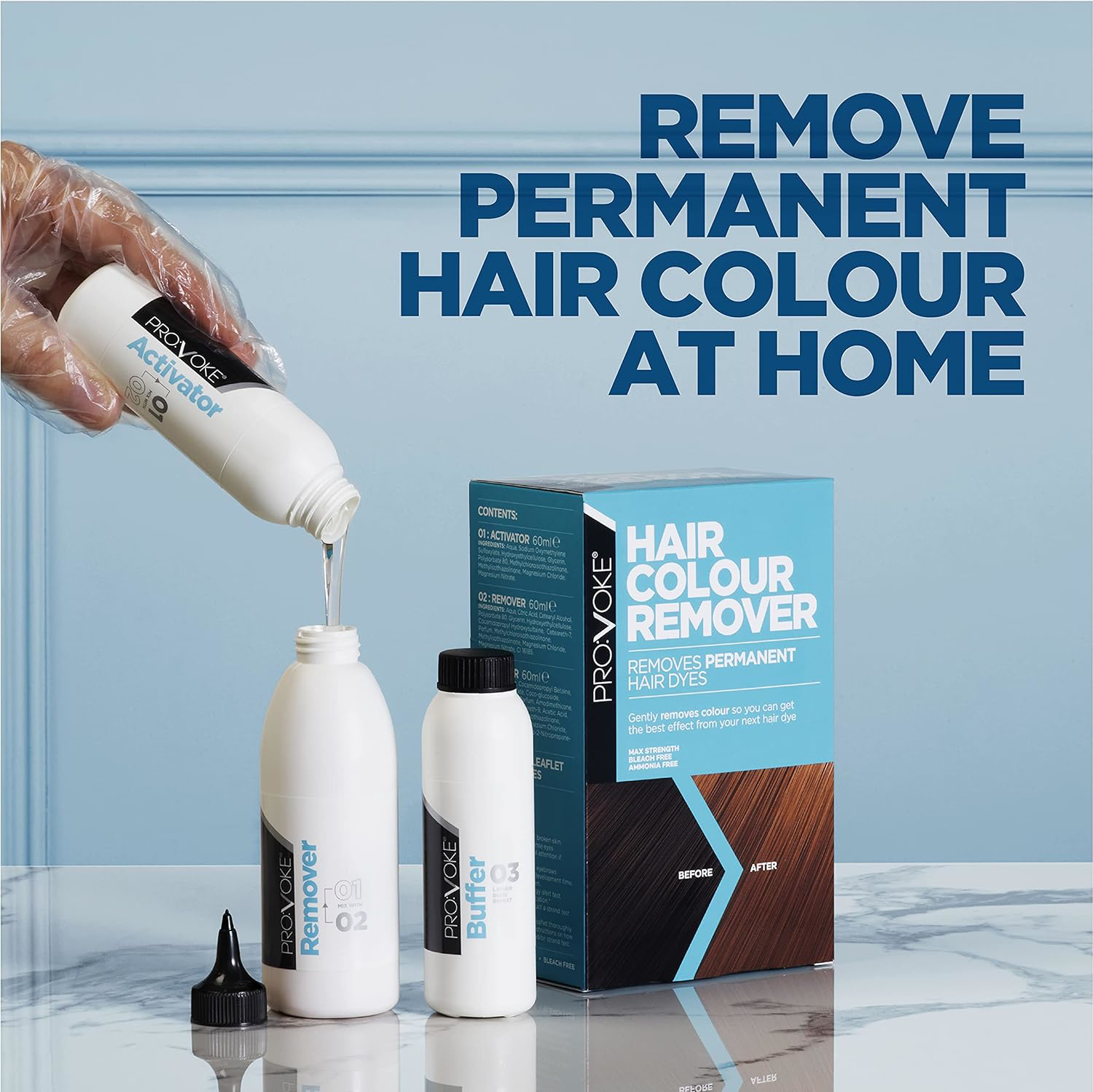 PROVOKE Hair Colour Remover, Max Strength Removes Permanent Hair Dye