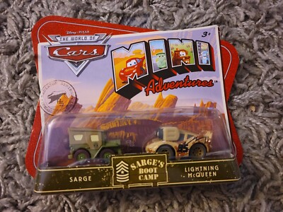 THE WORLD OF CARS MINI ADVENTURES SARGE'S BOOT CAMP DOC & SHERIFF | eBay