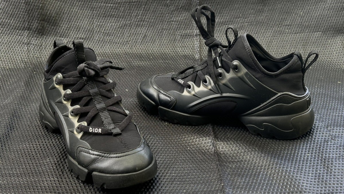 Christian Dior D-Connect Black Technical Fabric Sneakers Christian Dior D-Connect Black Technical Fabric Sneakers