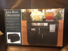 Rite Aid Arm Rest Organizer Black Chair Caddy Remote Organizer NIB