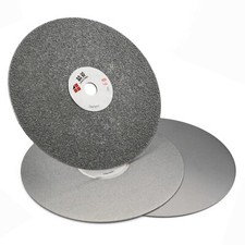 3Pcs 6" inch Grit 60-3000 Diamond Grinding Discs Kit Flat Lap Disks Glass Tools