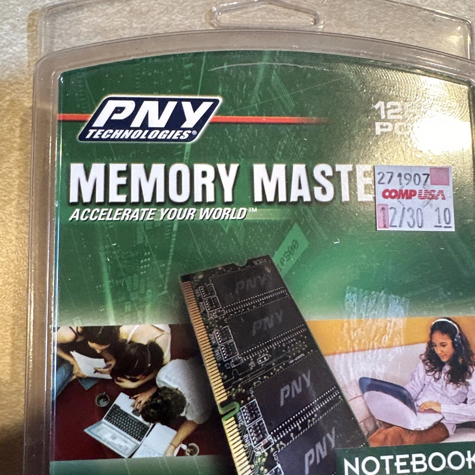 PNY - 128MB PC100 SoDIMM Notebook Memory Model:6416YESWMC SKU:3910129 - Image 2 of 4