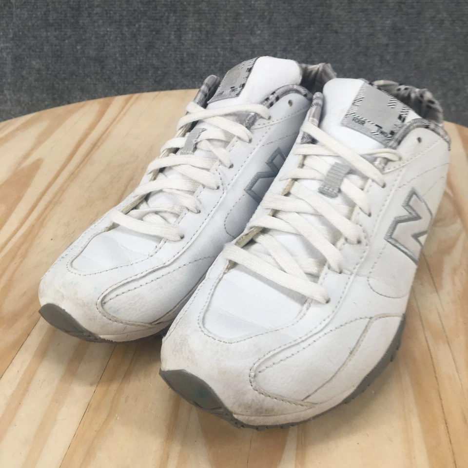 New Balance Zapatos Mujer 8.5 B 442 Tenis de Entrenamiento Blanco Con Cordones Bajo CW442WSP Foto 3 de 4