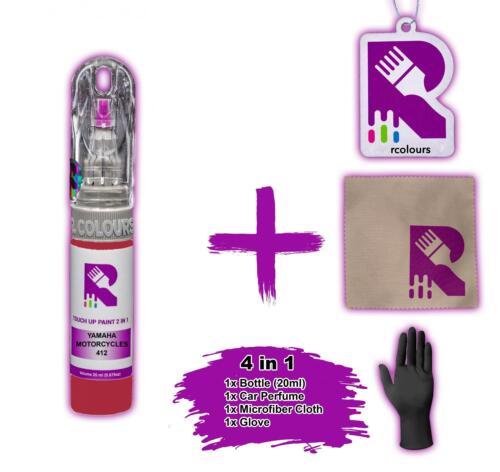 For Yamaha motorcycles All models Pink 412, YAM/412 Touch Up Paint Kit Scratch - Afbeelding 1 van 32