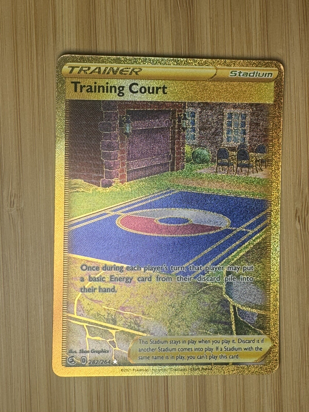 Pokemon TCG SWSH08: Fusion Strike #282/264 Training Court (Secret) NM