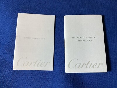 Cartier Watch Certificate Small Booklet FR34