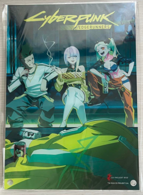 Japanese anime Cyberpunk: Edgerunners A4 acrylic plate kujibikido