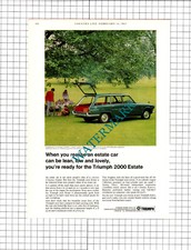 Triumph 2000 Estate Car Advert  - 1967 Cutting  / Print