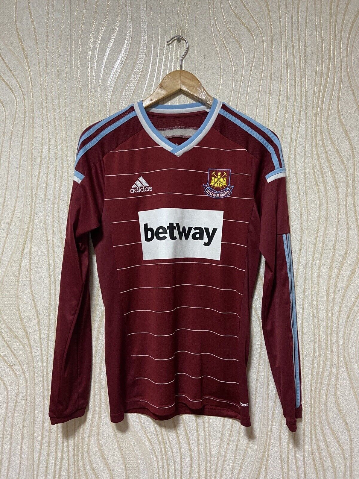 WEST HAM UNITED 2014 2015 FOOTBALL SHIRT SOCCER JERSEY ADIDAS M61322 sz S | eBay