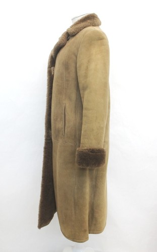 MINT REAL SHEEPSKIN SHEARLING FUR COAT JACKET WOMEN WOMAN SIZE 4-6 SMALL - Picture 4 of 6