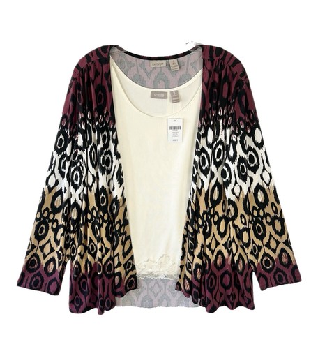 Chicos Sz 2 Multicolor Tee | eBay