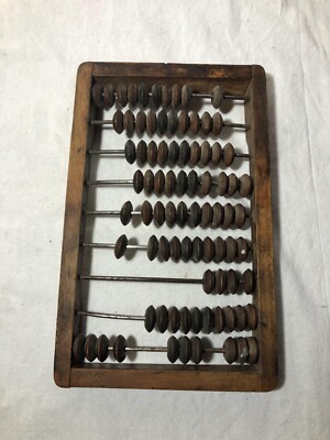 Large Wooden Abacus Vintage Retro Old School USSR Calculator