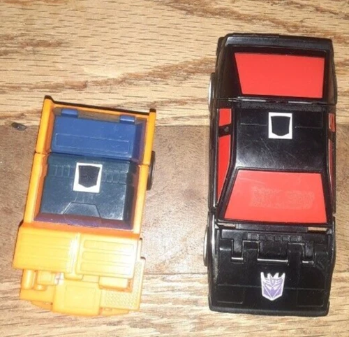 Transformers G1 2 lot Runabout Battlecharger Wideload Throttlebots Hasbro works