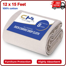 Canvas Drop Cloth for Painting Size 12 x 15 F...