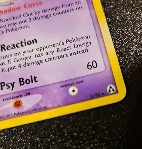 Pokemon TCG 2006 Legend Maker Gengar Holo carta rara 5/92 LP condizioni SCA - Foto 3 di 4