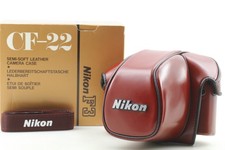 [Unused In Box w/Strap] Nikon CF-22 Genuine Leather Case For F3 HP T From JAPAN