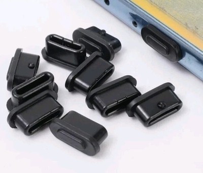 10 Stück Typ-C Handy USB Anti-Staub-Stecker Silikon Stopper Schutz 