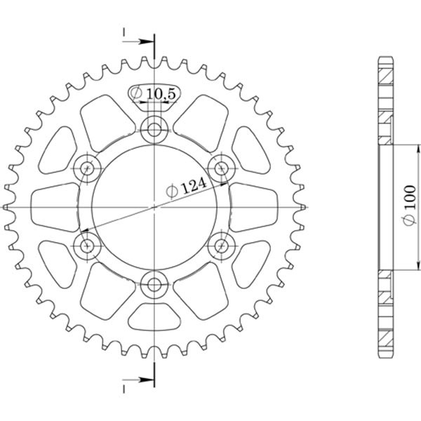 Zahnrad Aluminium P520 - Z39 (DIS.51602) Ducati 800 Sport 03/05-image