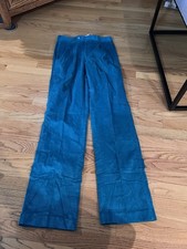 Vintage CHAPS RALPH LAUREN womens Turquoise corduroy pants size 32/36 NWT
