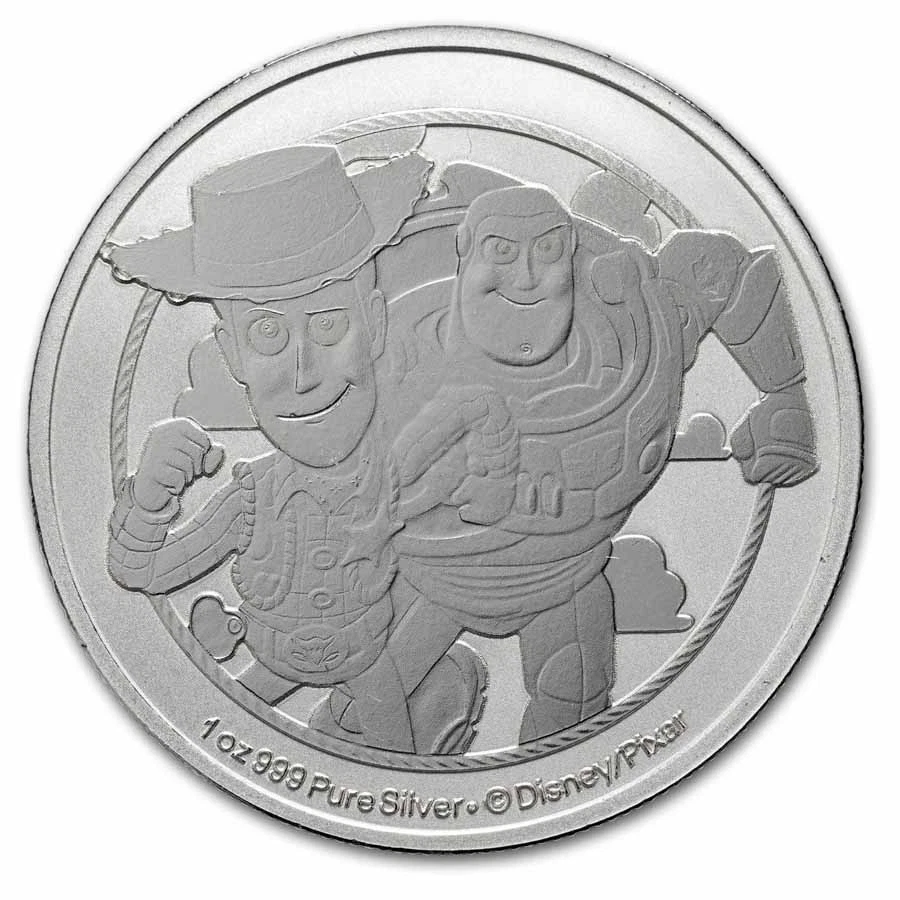 2026 Niue 1 oz Silver $2 Toy Story - Woody & Buzz BU (MD® Single)-Pre-Sale image 3
