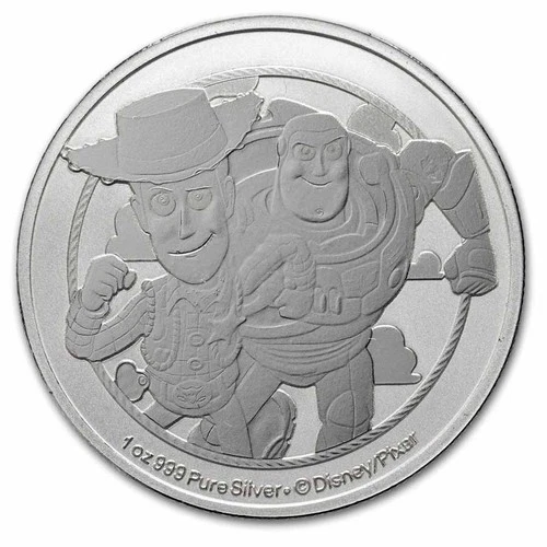 2026 Niue 1 oz Silver $2 Toy Story - Woody & Buzz BU (MD® Single)-Pre-Sale image 3